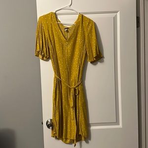 Yellow polka dot dress
